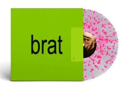 Charli XCX - Brat (Clear w/ Pink Splatter Vinyl)